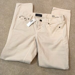 J. Crew Matchstick Corduroy NWT 25P